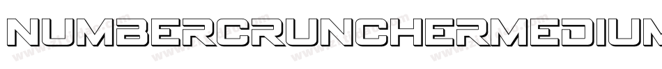 NumberCruncherMedium-j3D7字体转换