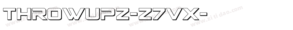 Throwupz-z7vX字体转换