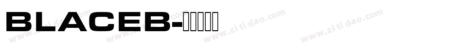 BLACEB字体转换