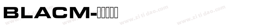 BLACM字体转换