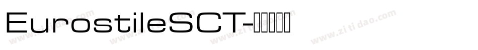 EurostileSCT字体转换