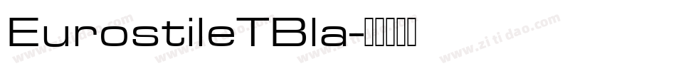 EurostileTBla字体转换