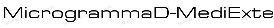 MicrogrammaD-MediExte字体转换