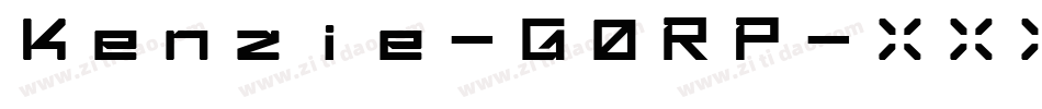 Kenzie-G0RP字体转换