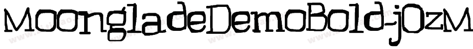 MoongladeDemoBold-jOzM字体转换