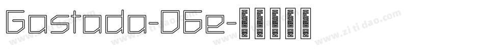 Gastada-O6e字体转换