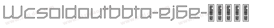 Wcsoldoutbbta-ej6e字体转换