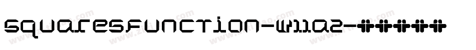 Squaresfunction-w11a2字体转换