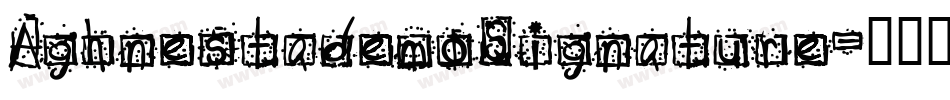 AghnestademoSignature字体转换
