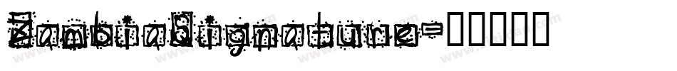 ZambiaSignature字体转换