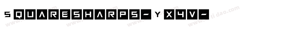 Squaresharps-Yx4v字体转换