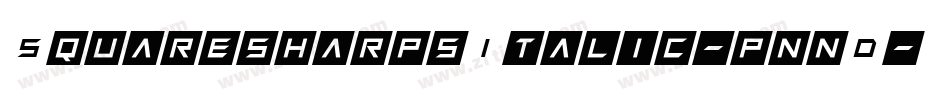 SquaresharpsItalic-pnnD字体转换