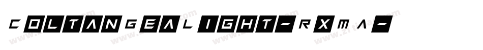 ColtanGeaLight-RxMA字体转换