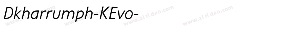 Dkharrumph-KEvo字体转换