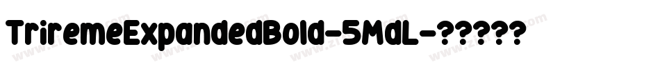 TriremeExpandedBold-5MdL字体转换