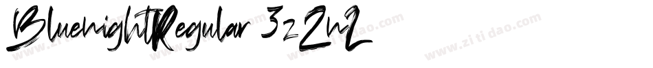BluenightRegular-3zZnL字体转换