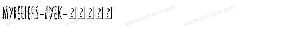 Mybeliefs-JyeK字体转换