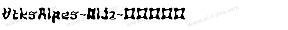 VtksAlpes-0lJz字体转换