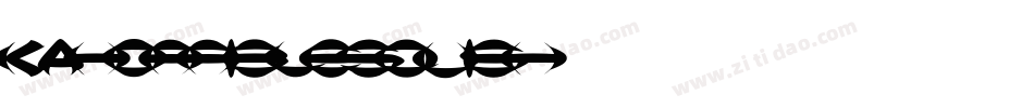 KAHorribleSquish字体转换