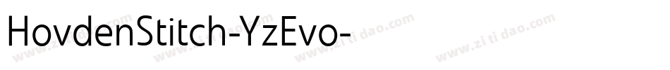 HovdenStitch-YzEvo字体转换