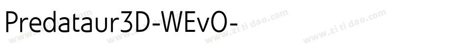 Predataur3D-WEvO字体转换