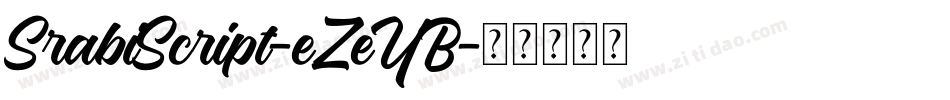 SrabiScript-eZeYB字体转换