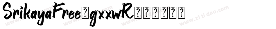 SrikayaFree-gxxwR字体转换