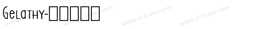 Gelathy字体转换