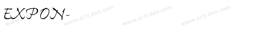 EXPON字体转换