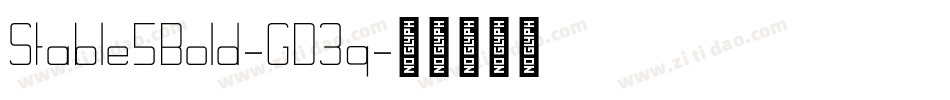 Stable5Bold-GD3q字体转换