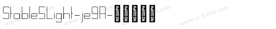 Stable5Light-je9R字体转换
