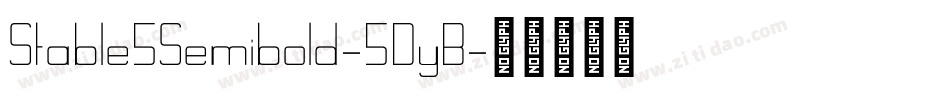 Stable5Semibold-5DyB字体转换