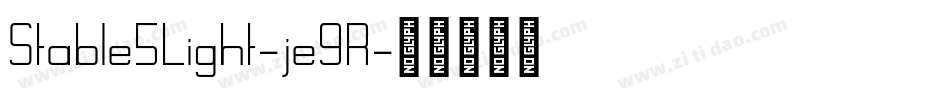 Stable5Light-je9R字体转换
