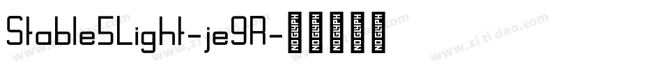 Stable5Light-je9R字体转换