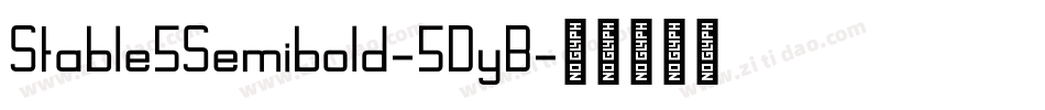 Stable5Semibold-5DyB字体转换