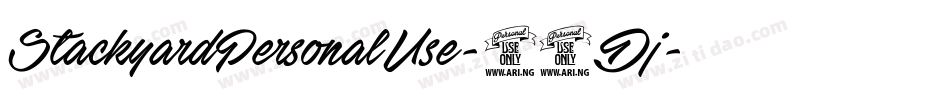 StackyardPersonalUse-16Dj字体转换