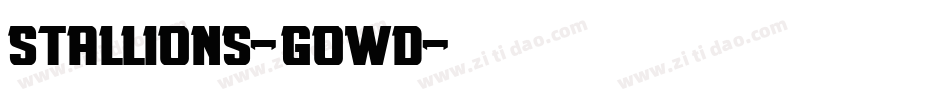 Stallions-GowD字体转换