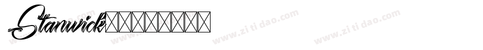 Stanwick-2字体转换