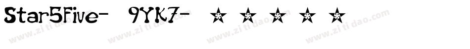 Star5Five-9YK7字体转换