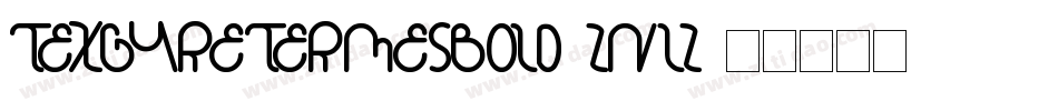 TexgyretermesBold-ZnLz字体转换