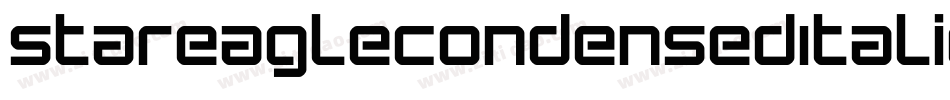 StarEagleCondensedItalic-l6WD字体转换