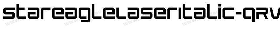 StarEagleLaserItalic-qRVd字体转换
