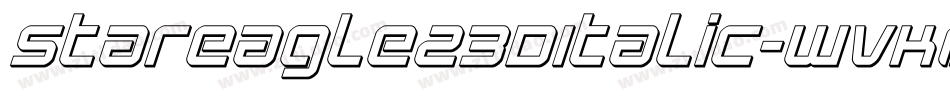 StarEagle23DItalic-WvKO字体转换