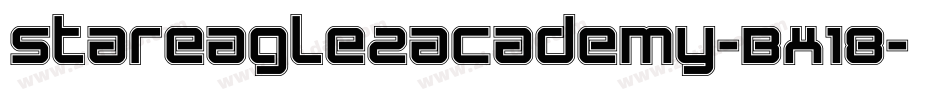 StarEagle2Academy-Bx18字体转换 StarEagle2Academy-Bx18字体转换
