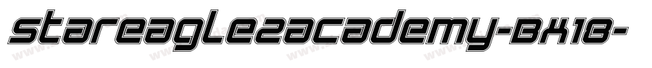 StarEagle2Academy-Bx18字体转换 StarEagle2Academy-Bx18字体转换