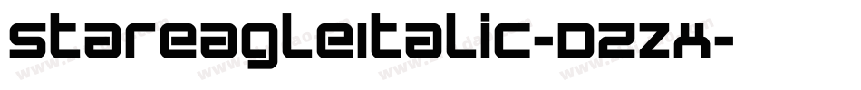 StarEagleItalic-DZzx字体转换 StarEagleItalic-DZzx字体转换