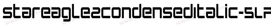 StarEagle2CondensedItalic-5LPV字体转换