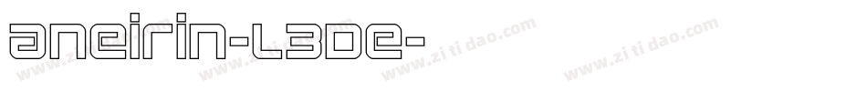 Aneirin-L3DE字体转换