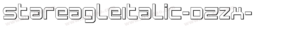 StarEagleItalic-DZzx字体转换 StarEagleItalic-DZzx字体转换