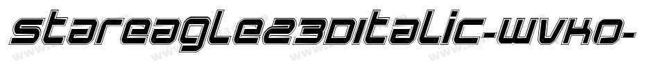 StarEagle23DItalic-WvKO字体转换